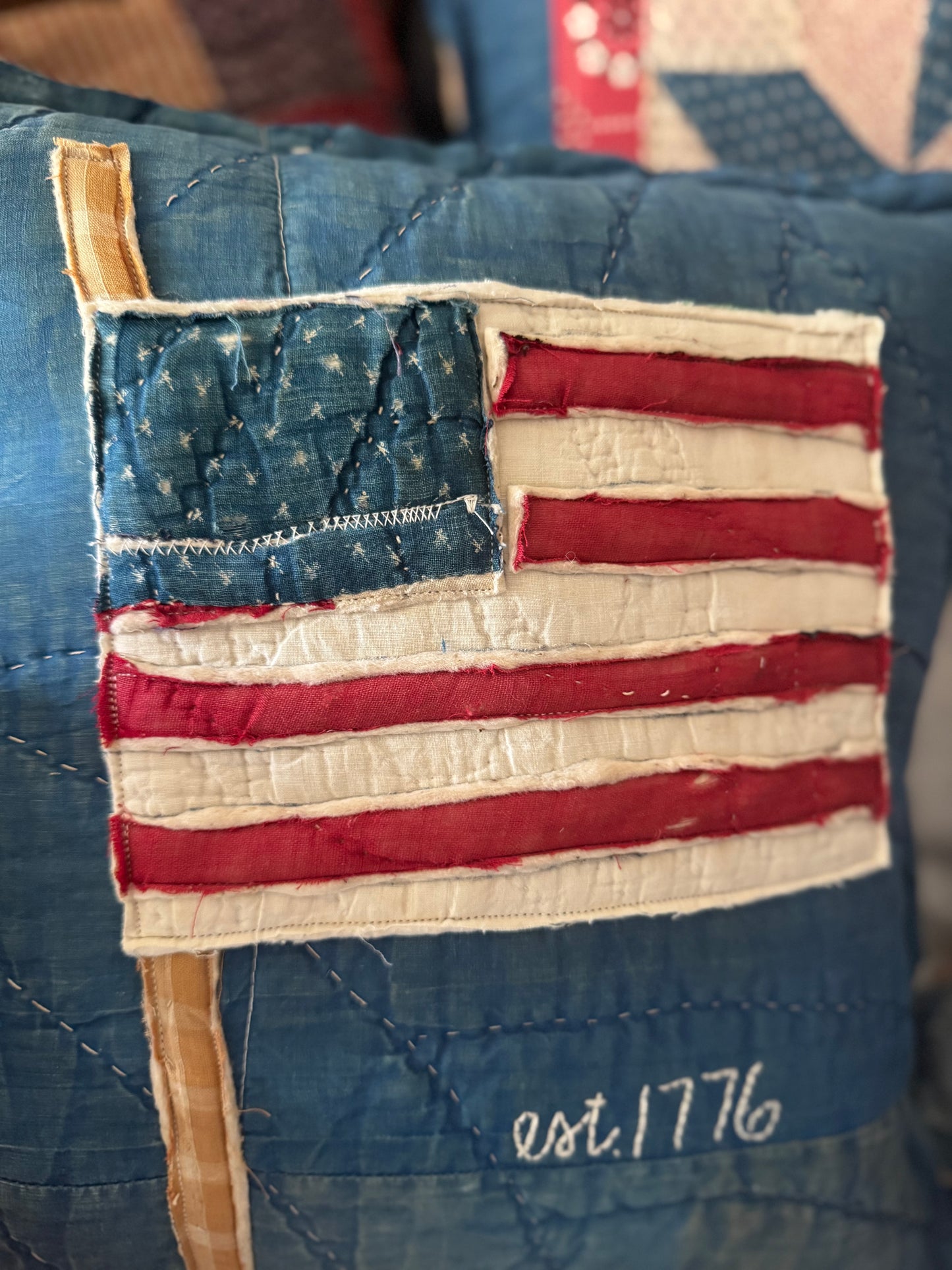 Scrappy Old Glory Pillow 9