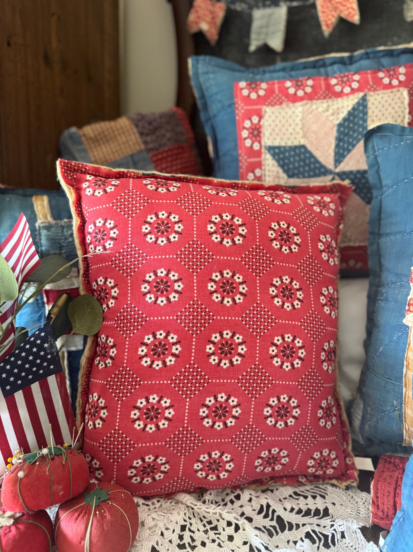 Scrappy Old Glory Pillow 9