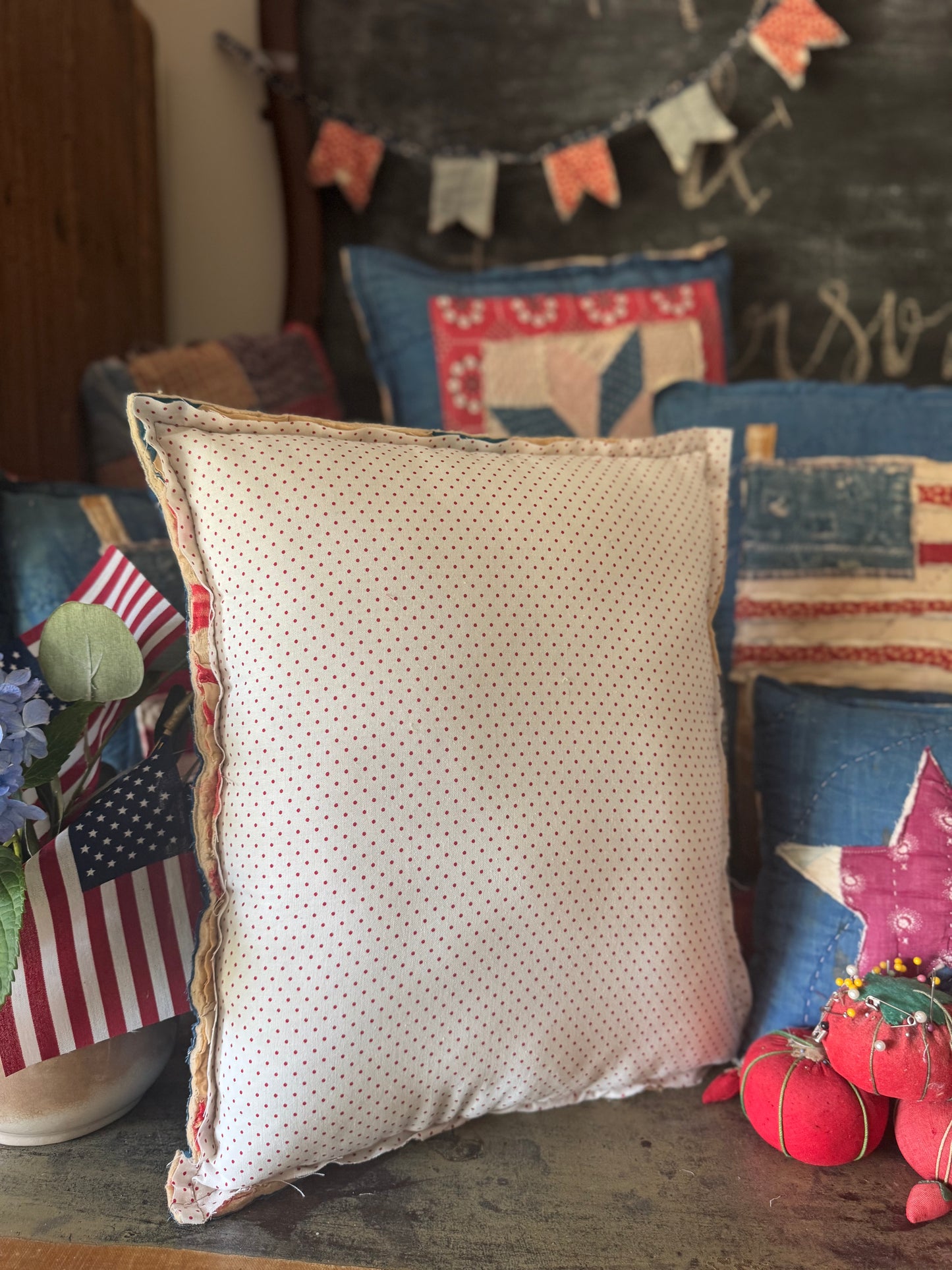 Scrappy Old Glory Pillow 7