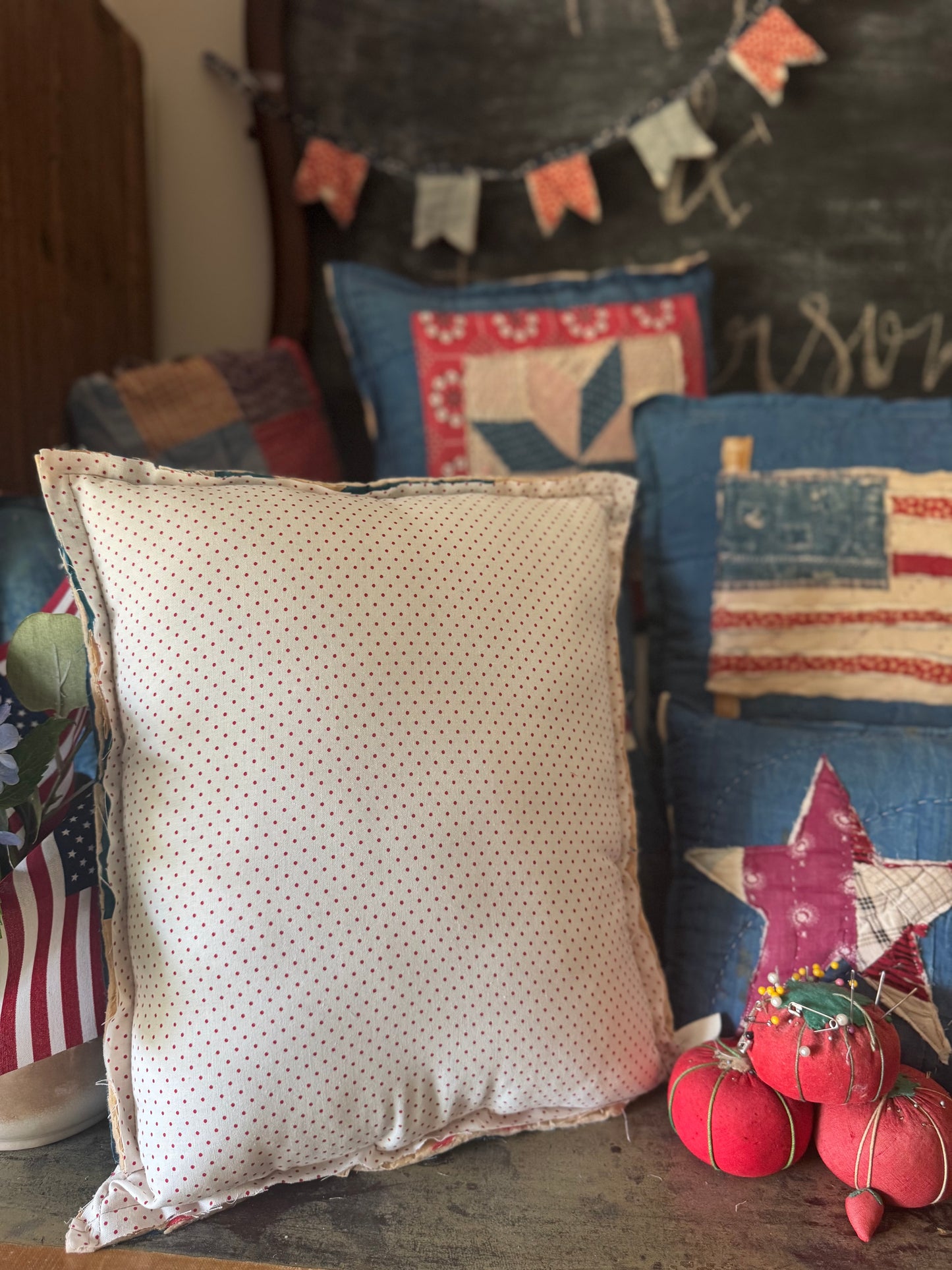 Scrappy Old Glory Pillow 8