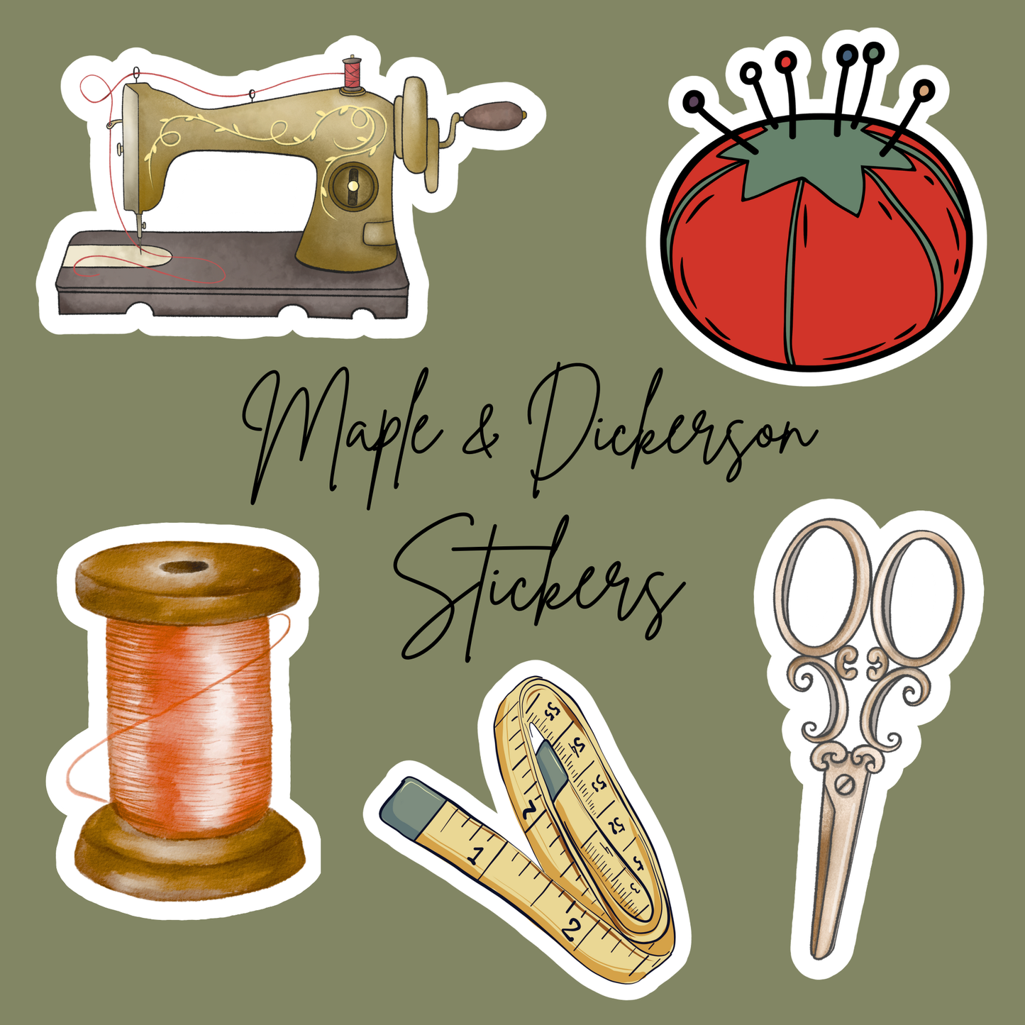 Maple & Dickerson Sewing Sticker pack!
