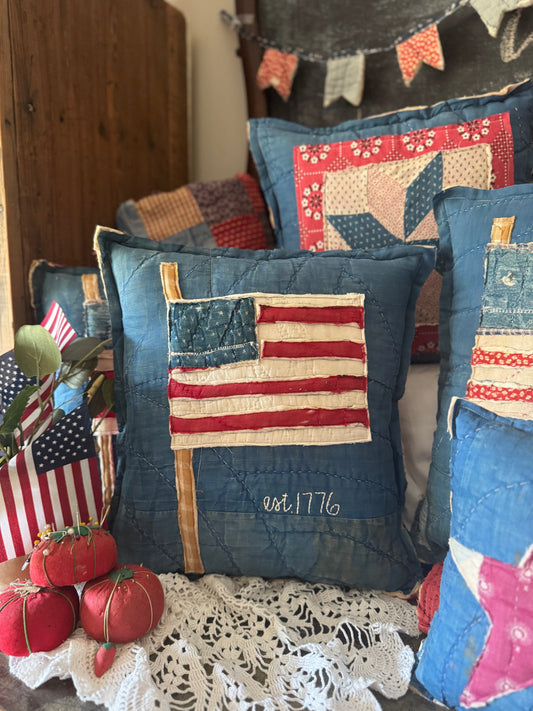 Scrappy Old Glory Pillow 9