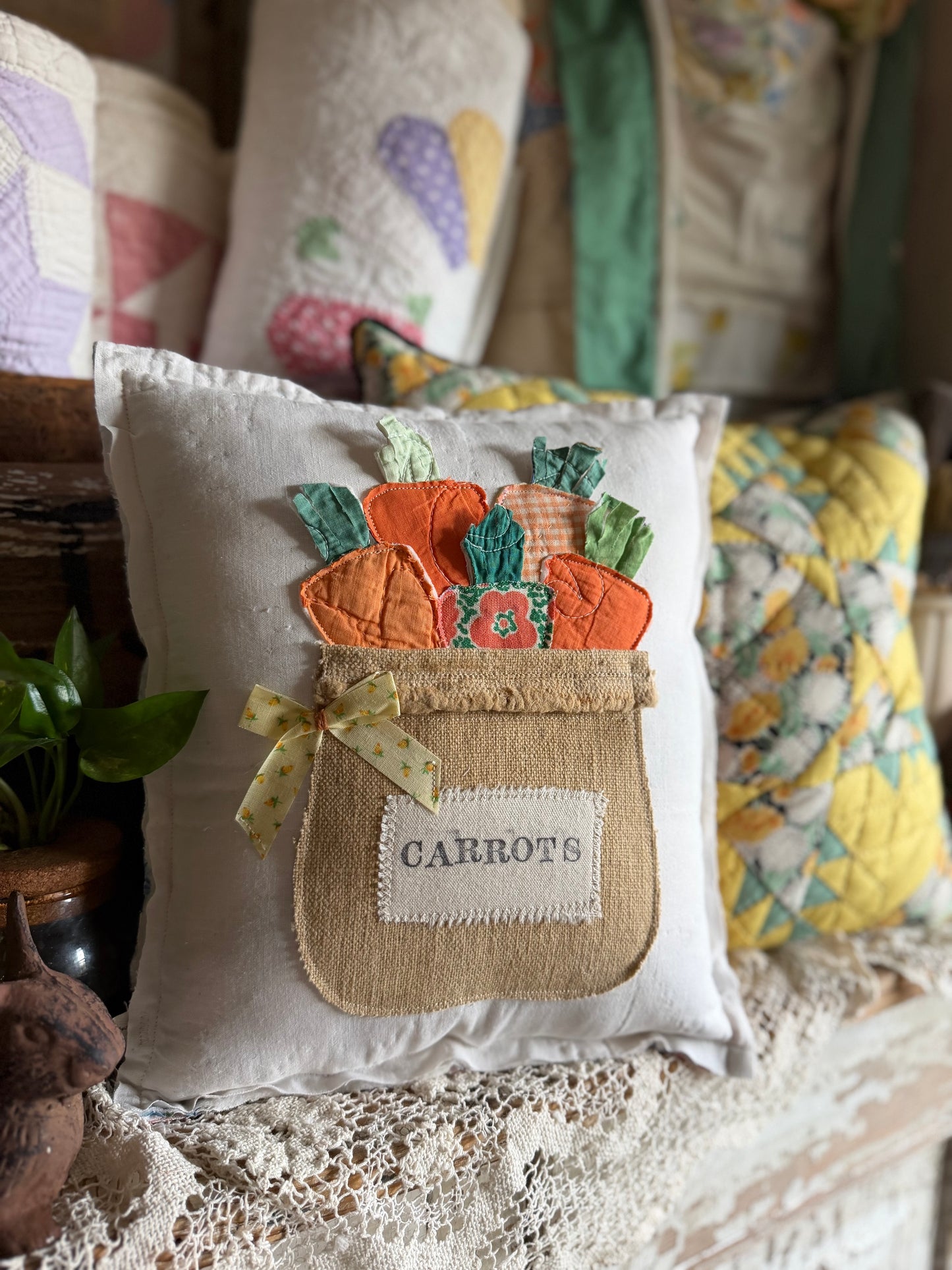 Bag O’Carrots Pillow 1