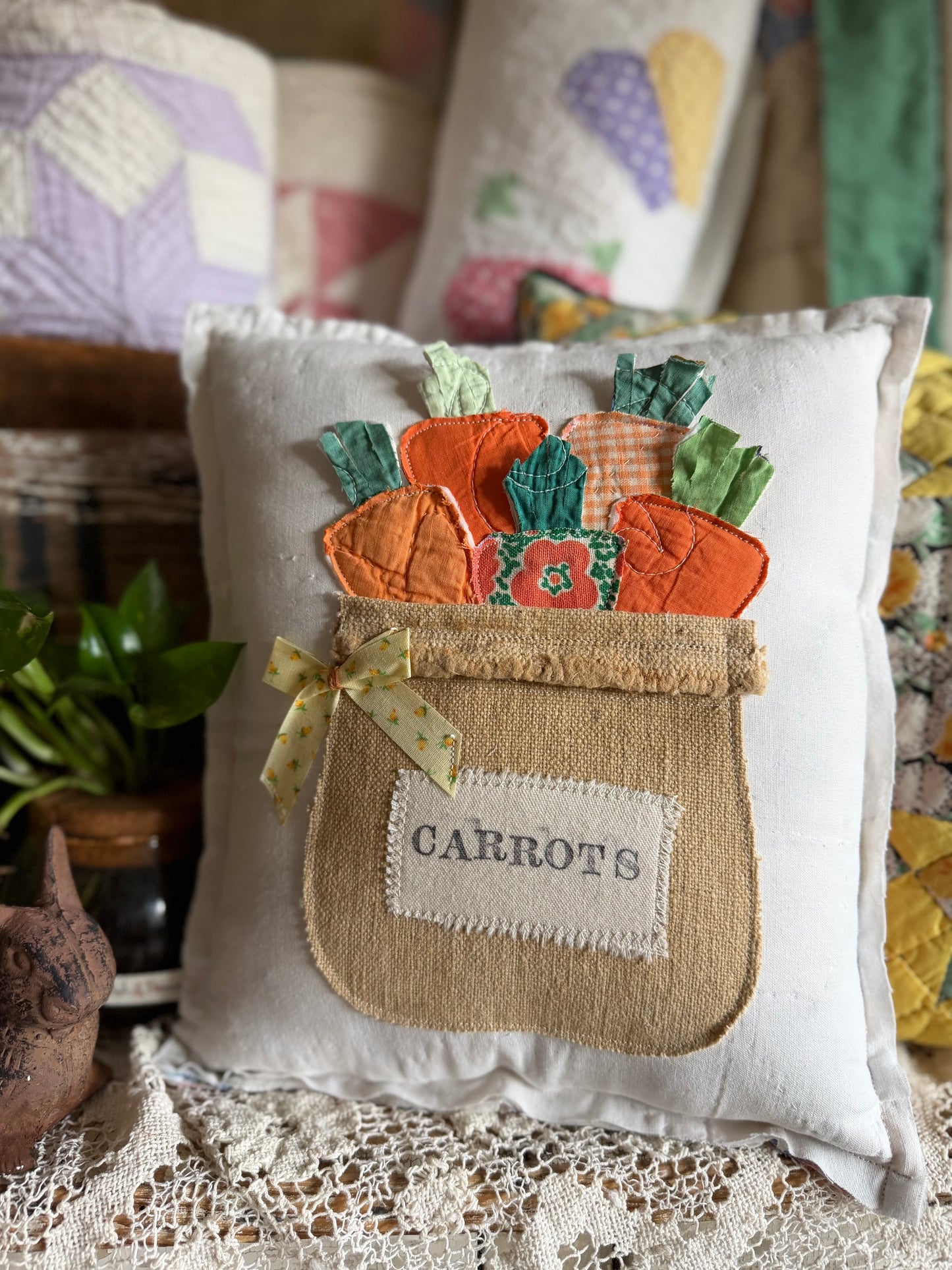 Bag O’Carrots Pillow 1