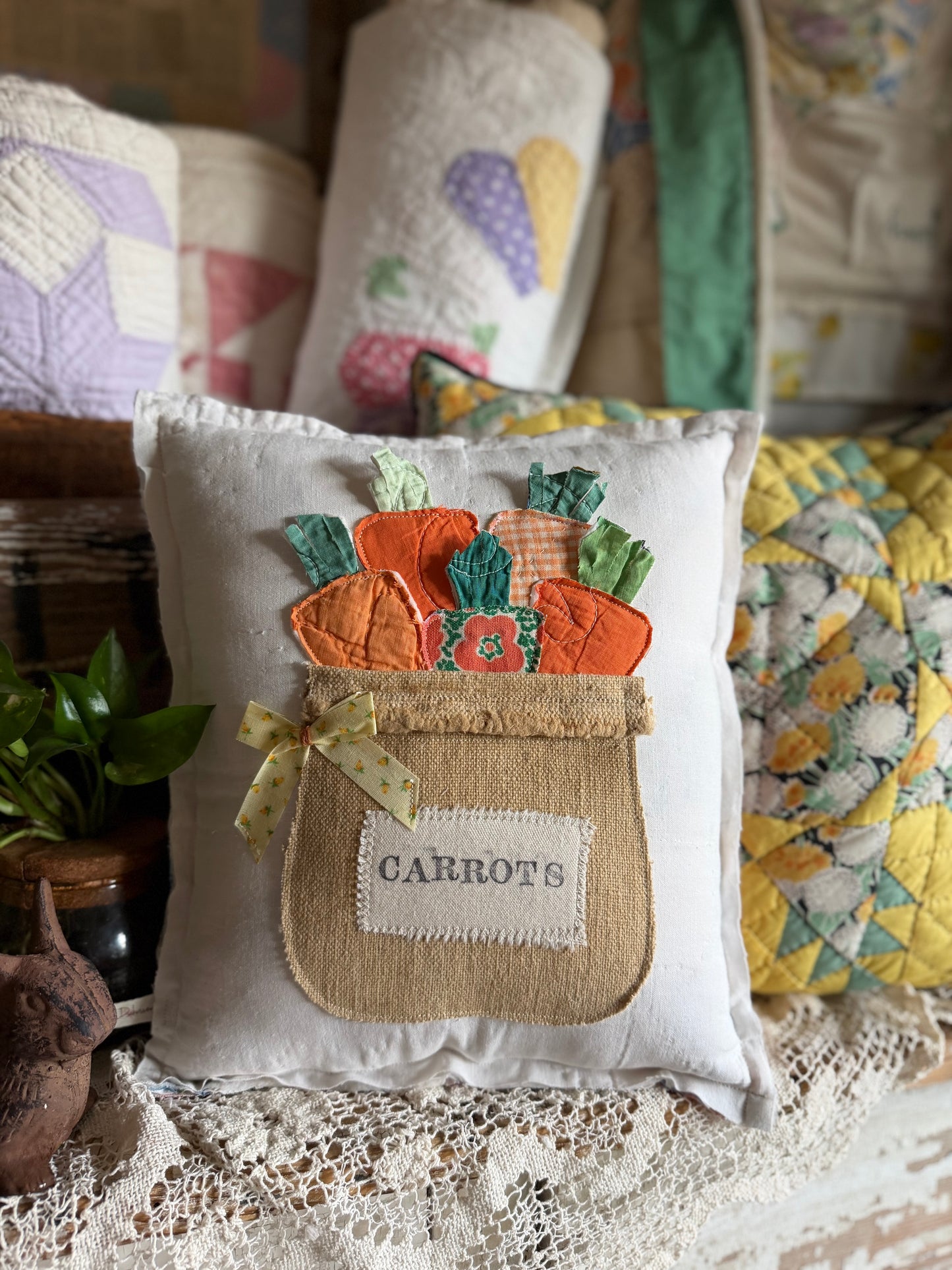 Bag O’Carrots Pillow 1