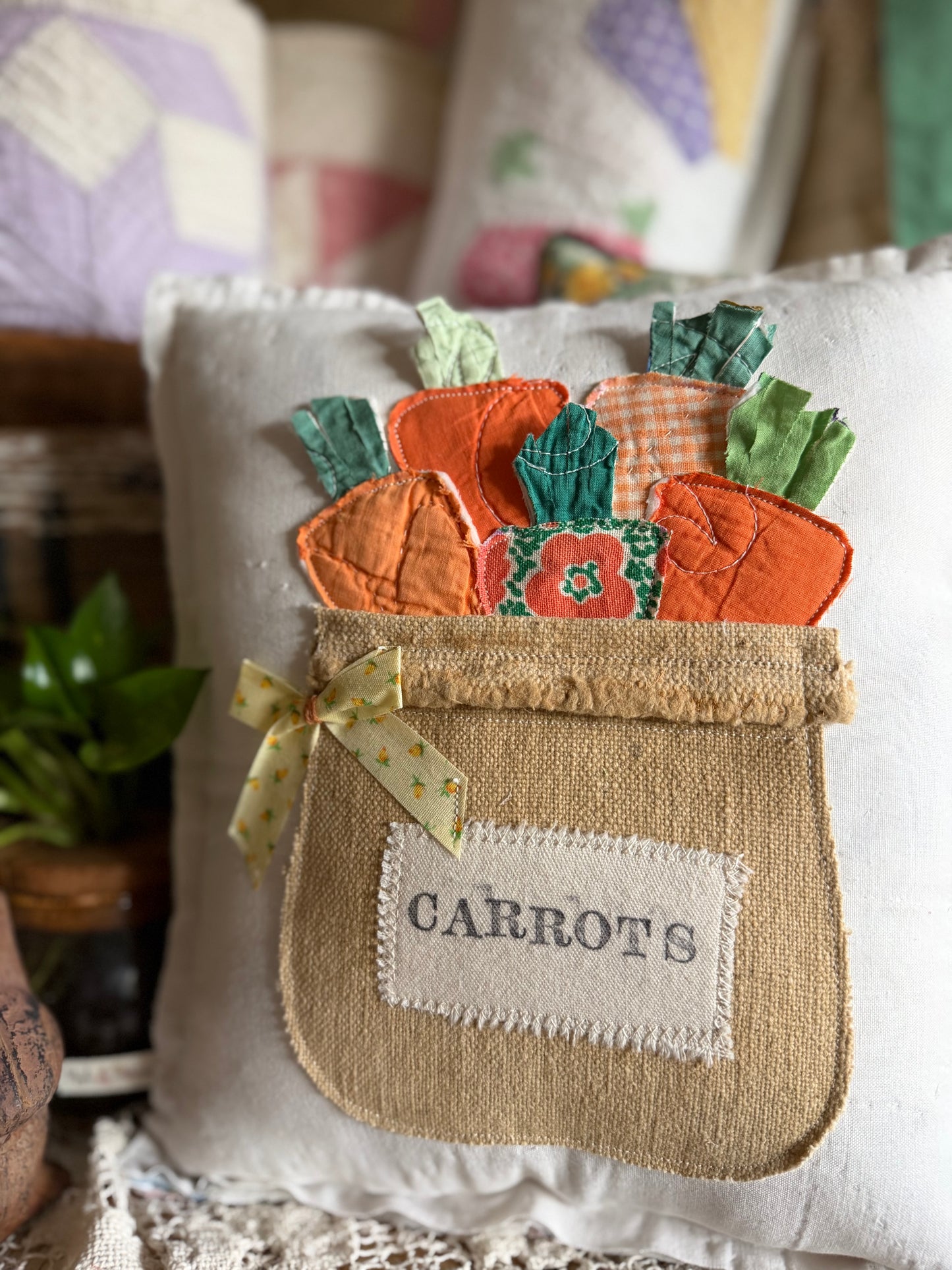 Bag O’Carrots Pillow 1