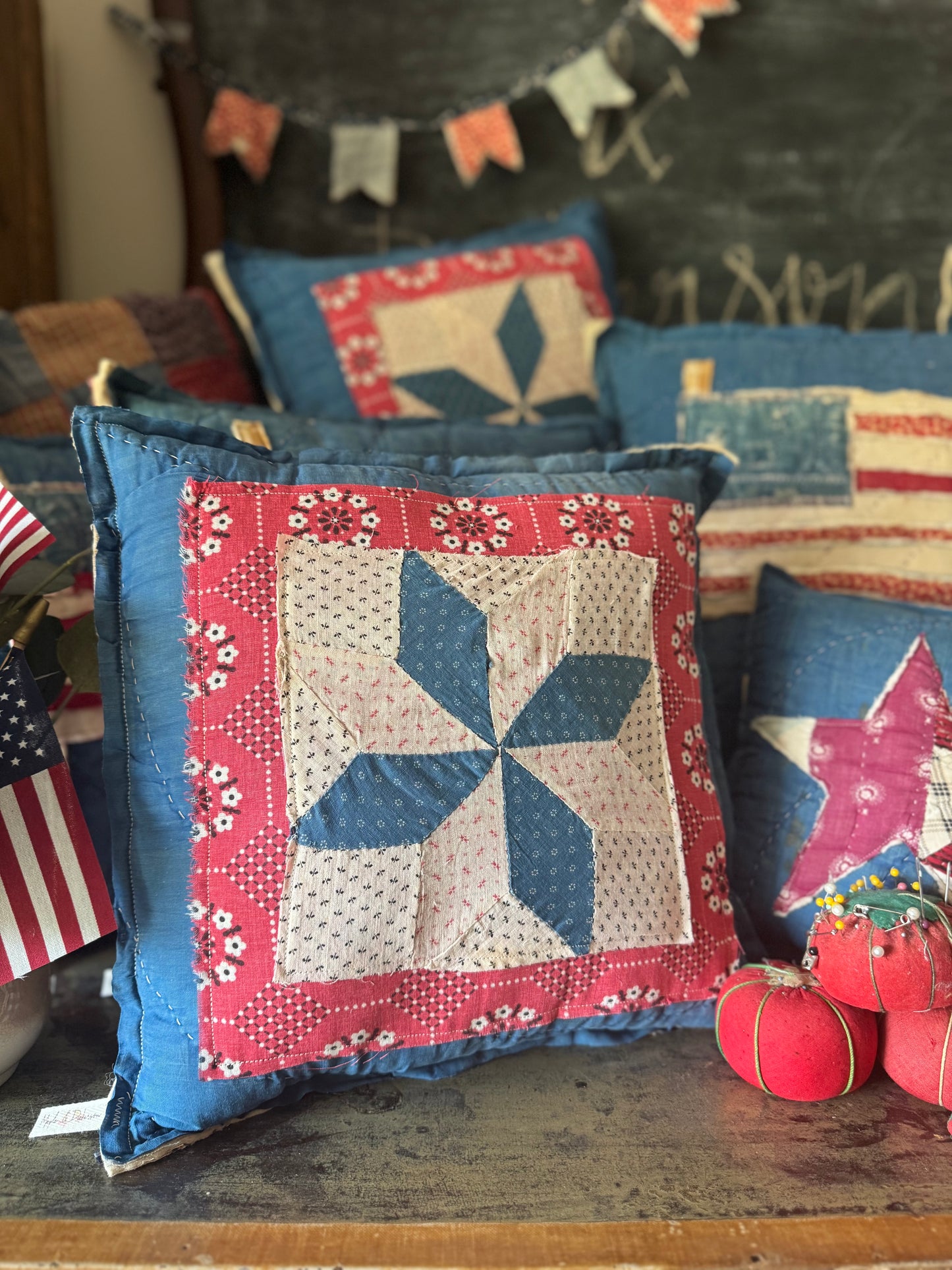 Layered Americana Pillow 1