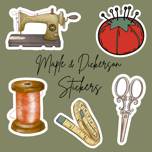 Maple & Dickerson Sewing Sticker pack!