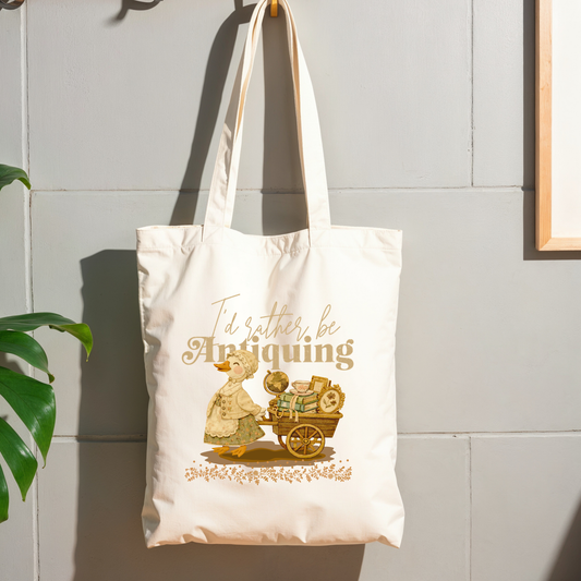 I'd rather be antiquing tote bag