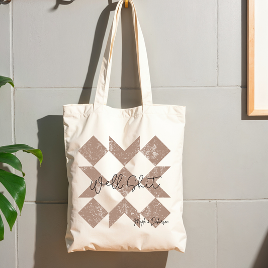 Well Shit tote bag